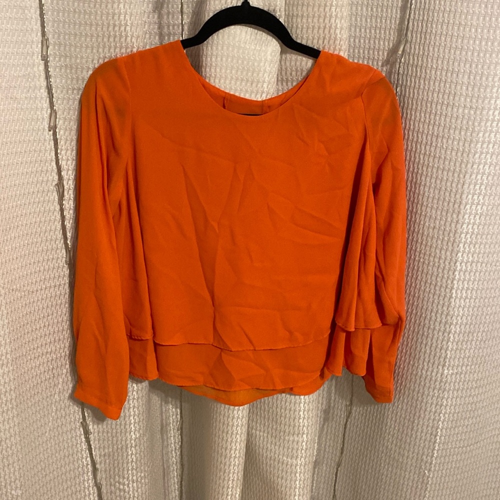 Orange blouse